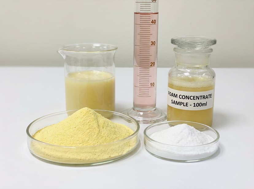 Foam concentrate samples